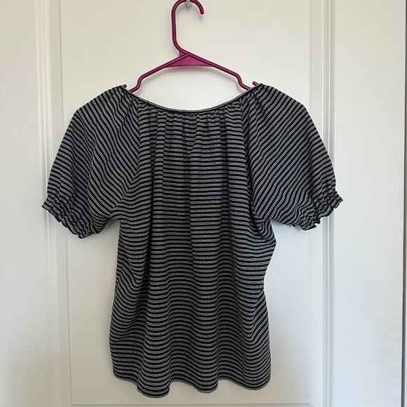 Madewell Texture & Thread Peasant Top in Stripe - Picture 3 of 4